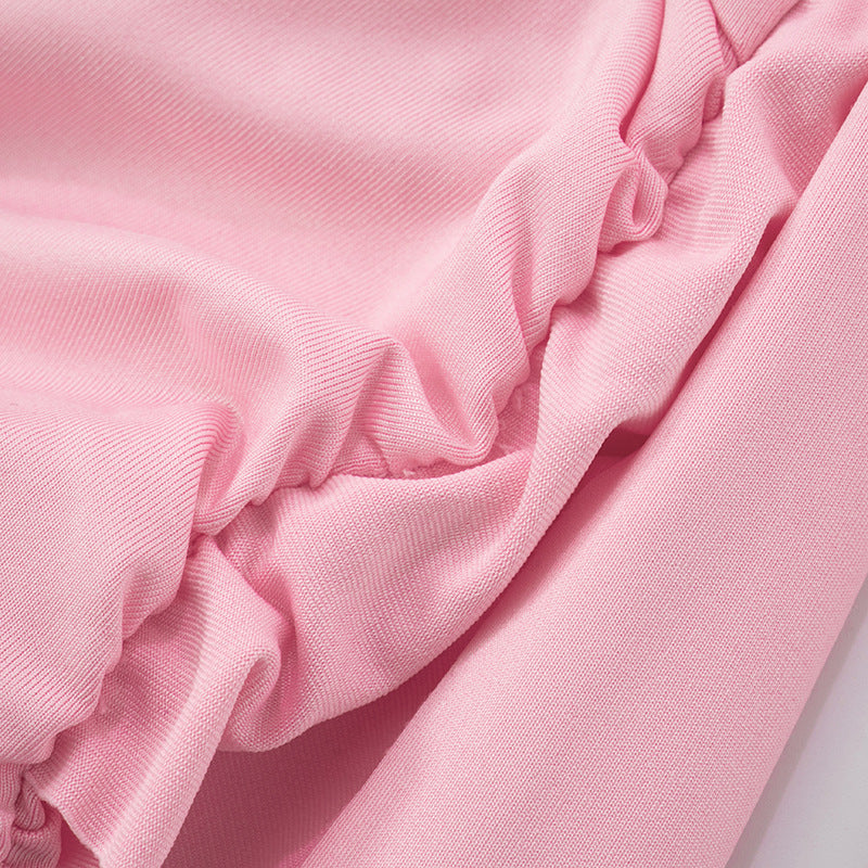 Women Sexy Hollow Cross Lace-Up Ribbon Bodycon Dress 23