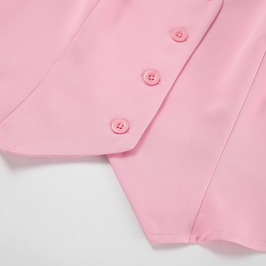 Women French Sexy Vest and Long Skirt Two-piece Set 25