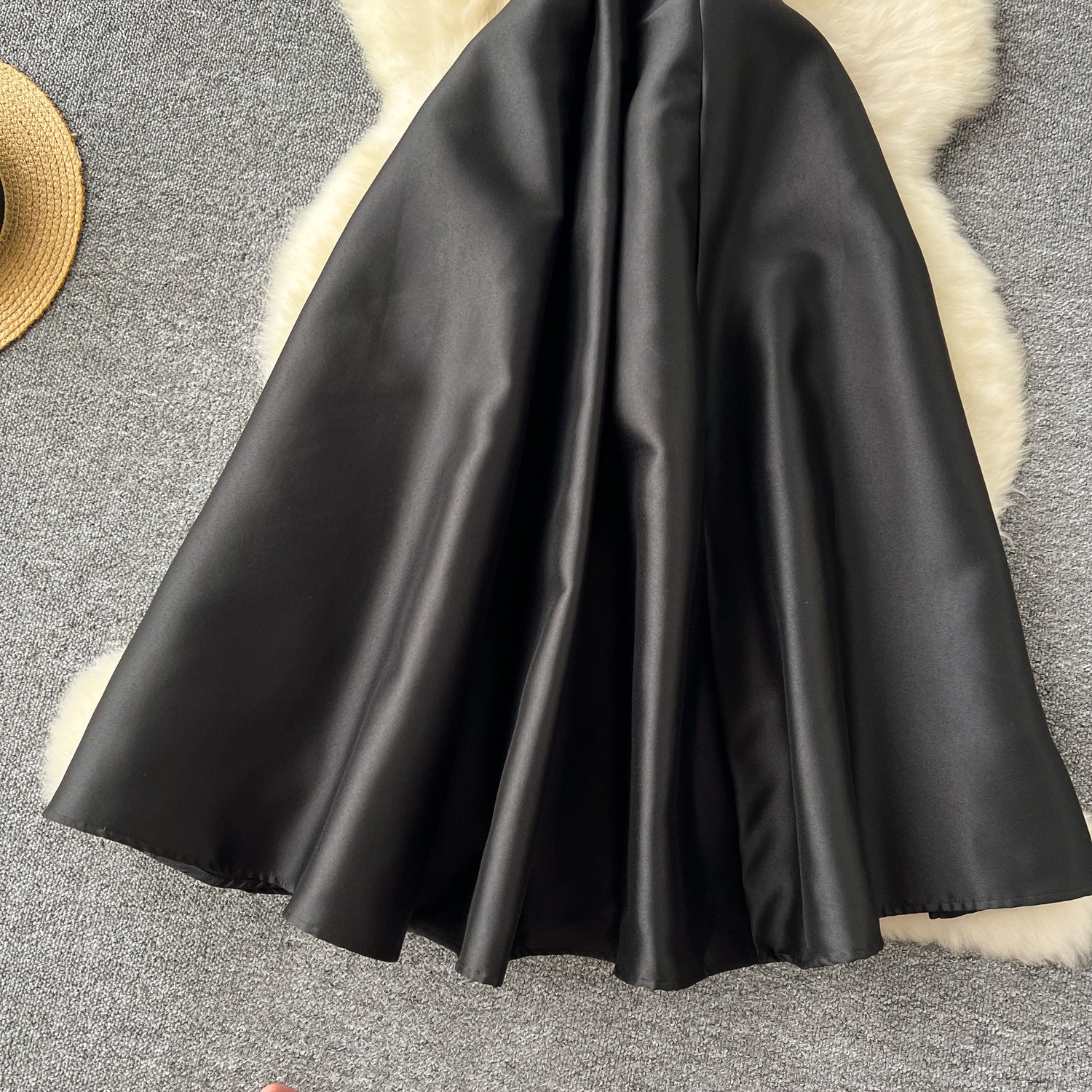 Luxury Strap V-Neck A-Line Flared Midi Dress 20