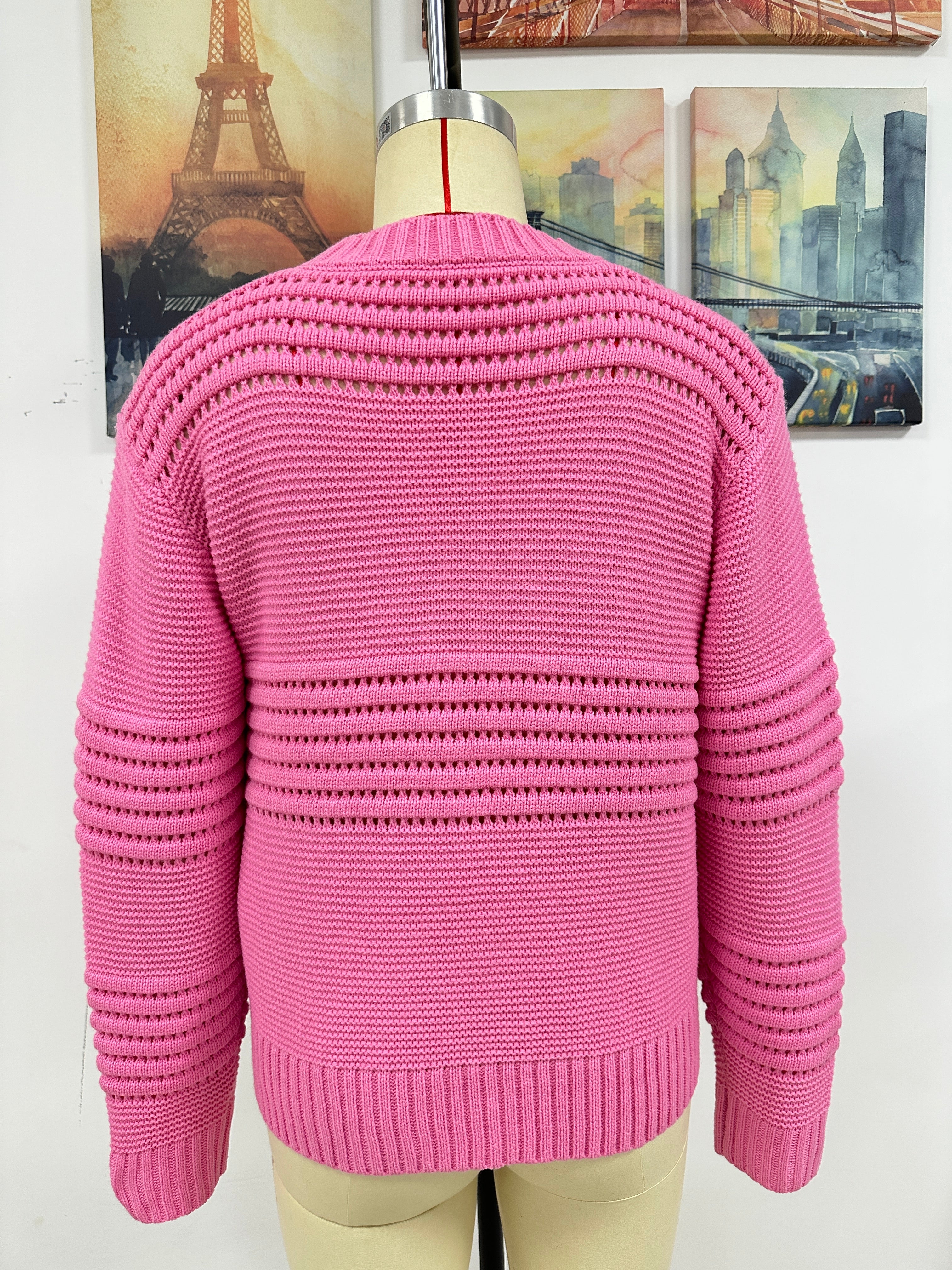 Autumn And Winter Pullover Sweater Ribbed Women's Knitting Shirt Fashion Sweater 13