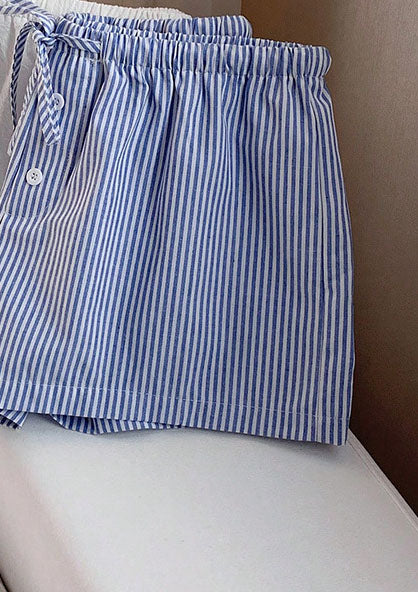 Summer Drawstring Solid Color Shorts Women’s Casual Wear 4