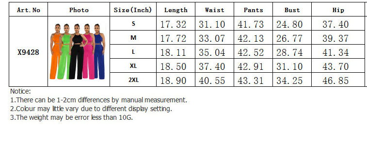 Women Halter Neck Crossover Crop Top andSolid Wide Leg Pants Two-Piece Set 16