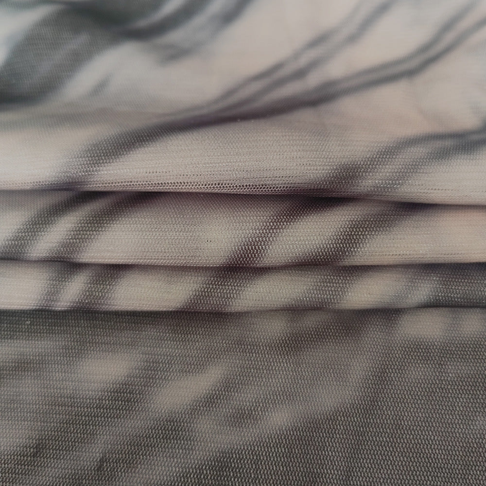 Women mesh elegant sleeveless printed dress 16