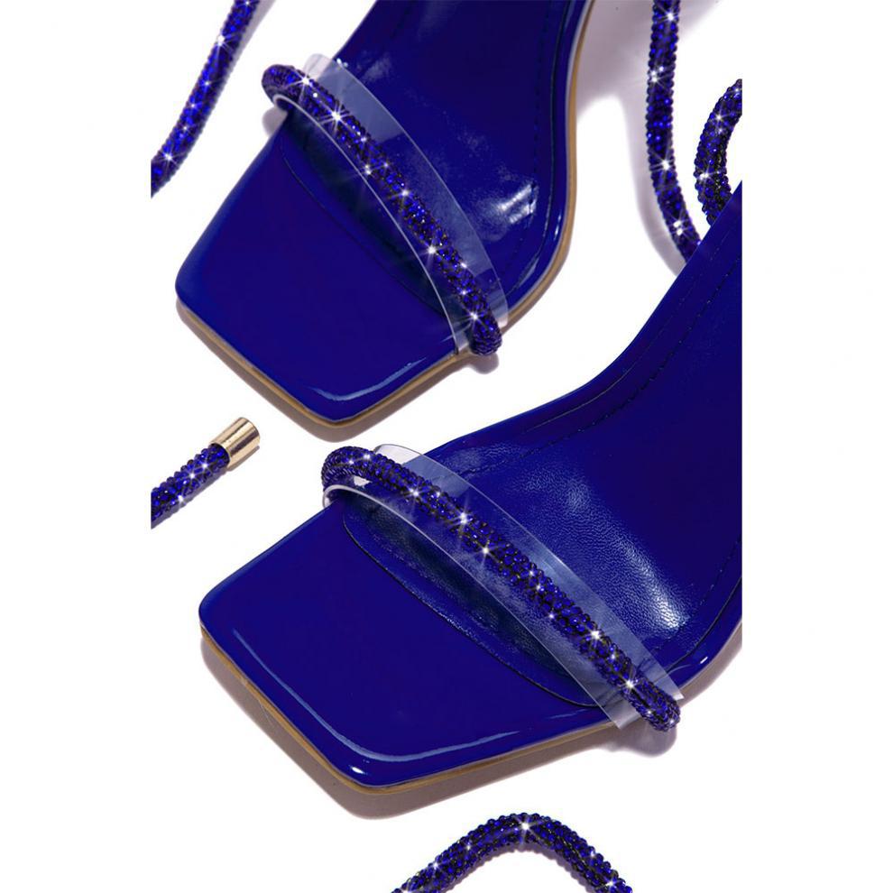 High-heeled Lace-Up strappy high-heeled shoes Roman stiletto open-toed sandals heels 19