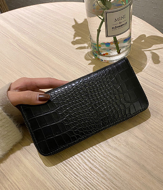 French Pattern Long Zipper Clutch Women's Wallet 21