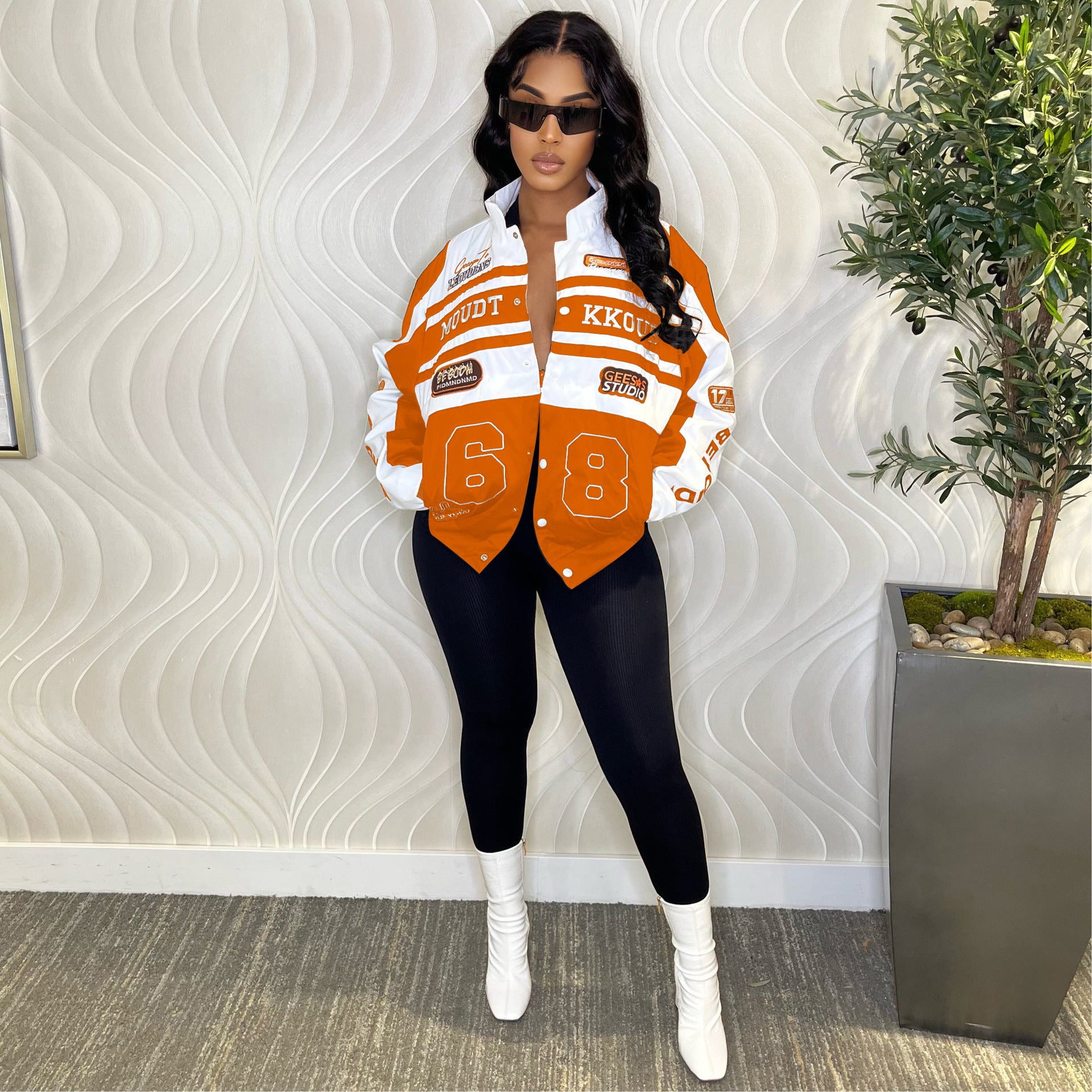 Women Detachable Print Jacket 9