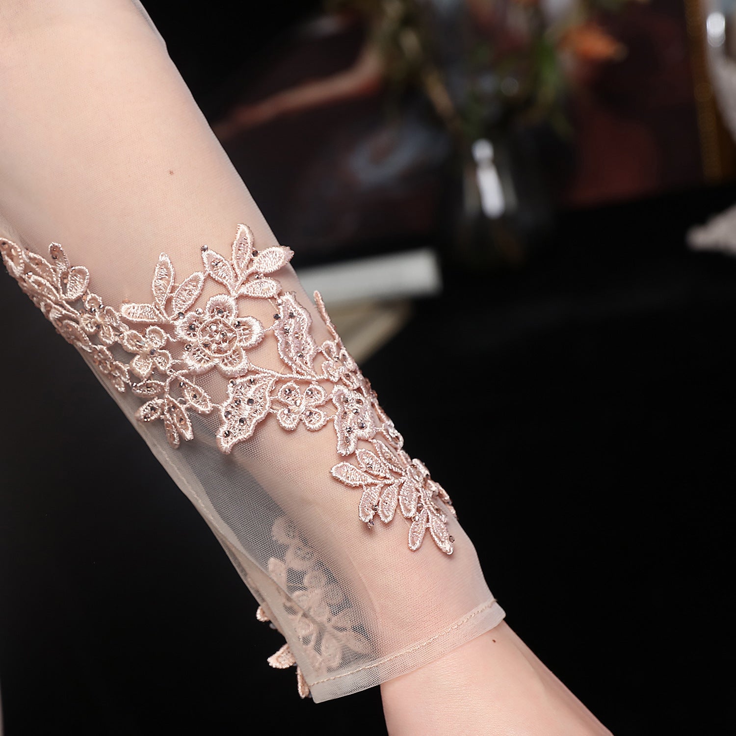 Autumn Occasional Formal Lace Upper V-Neck Mermaid Evening Dress 24