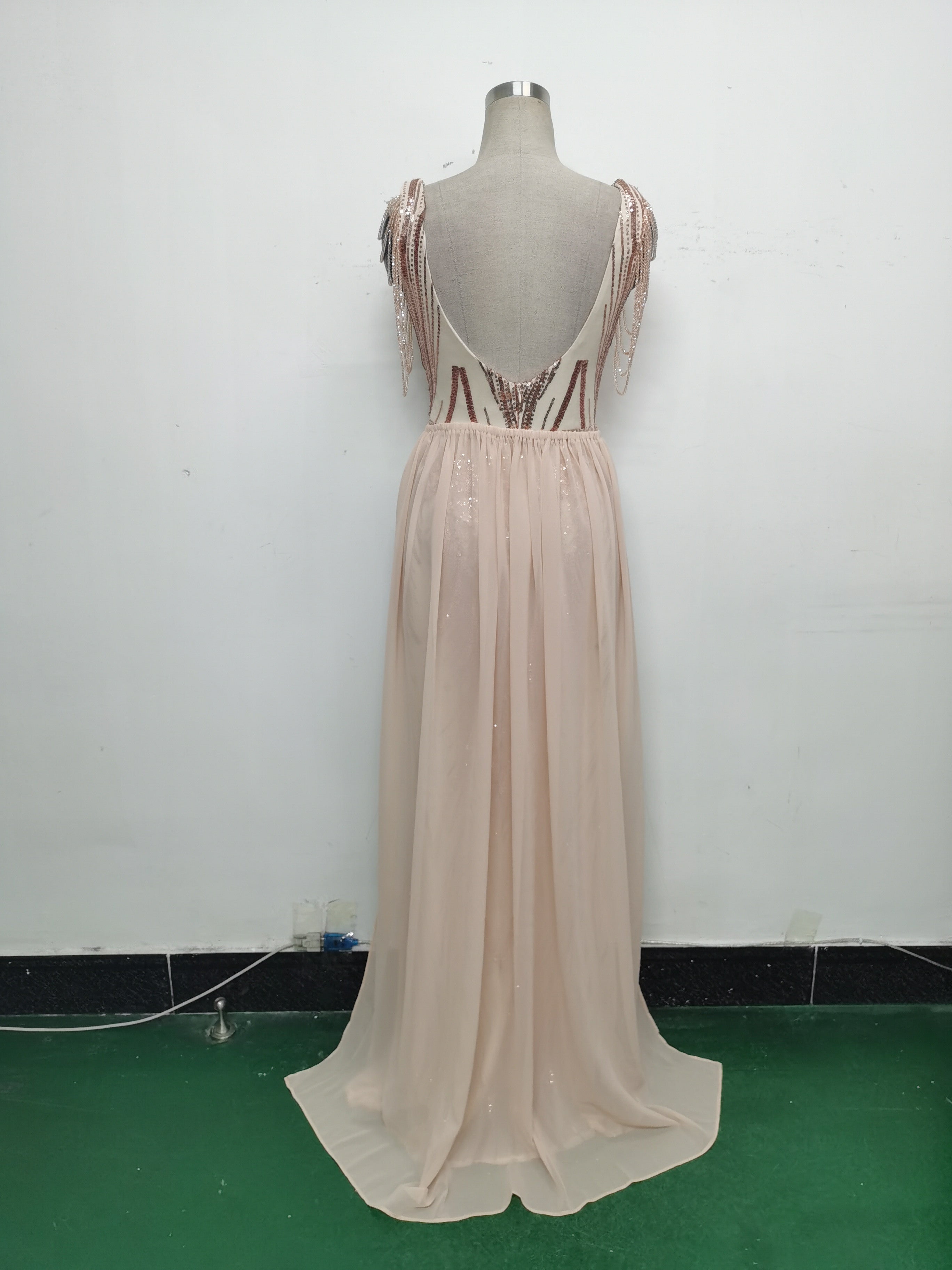 Sexy Rhinestone Chain Sequins Evening Dress 20