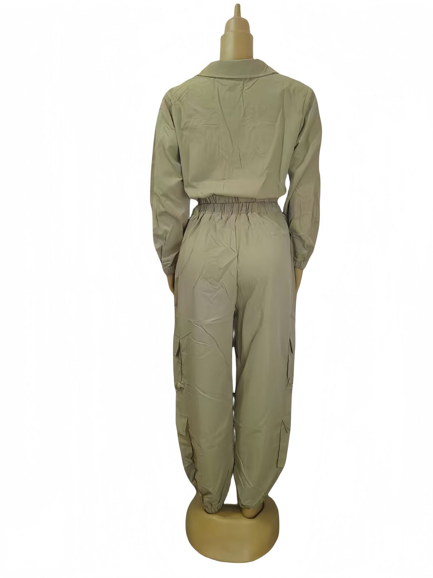 Women Solid Casual Top and Pants Two-piece Set 10