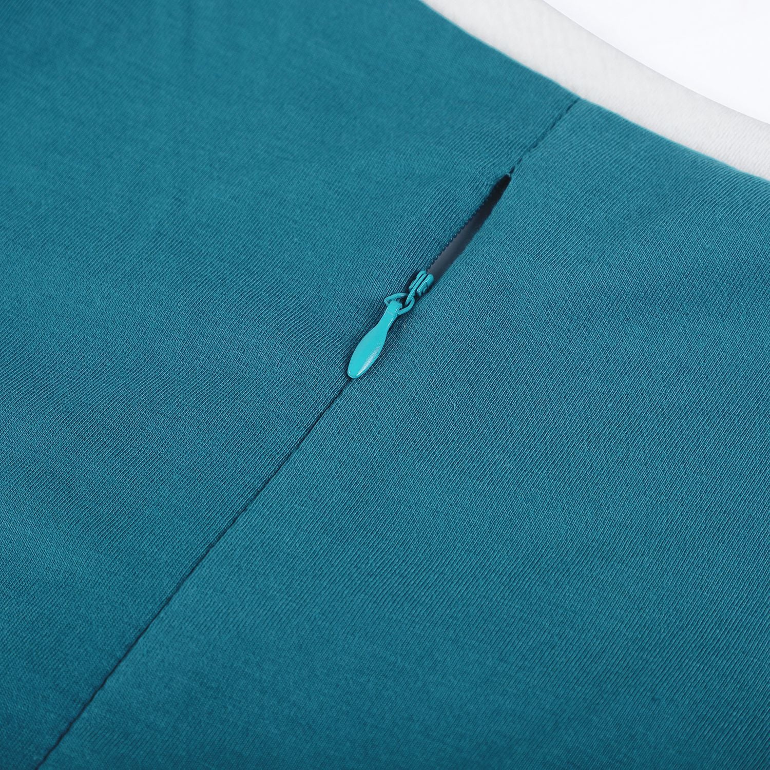 Women's Three Quarter Sleeve Fake Two Piece Patchwork Professional Bodycon Dress 27