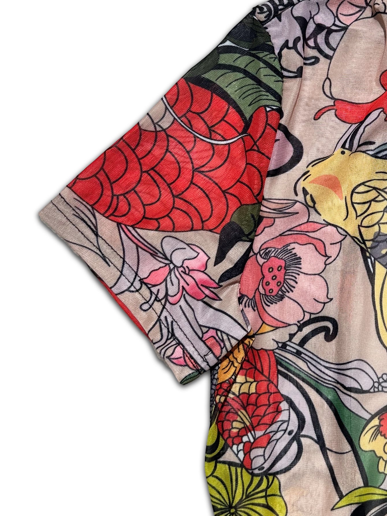 Women Sexy Backless Print See-Through Mesh Jumpsuit 21