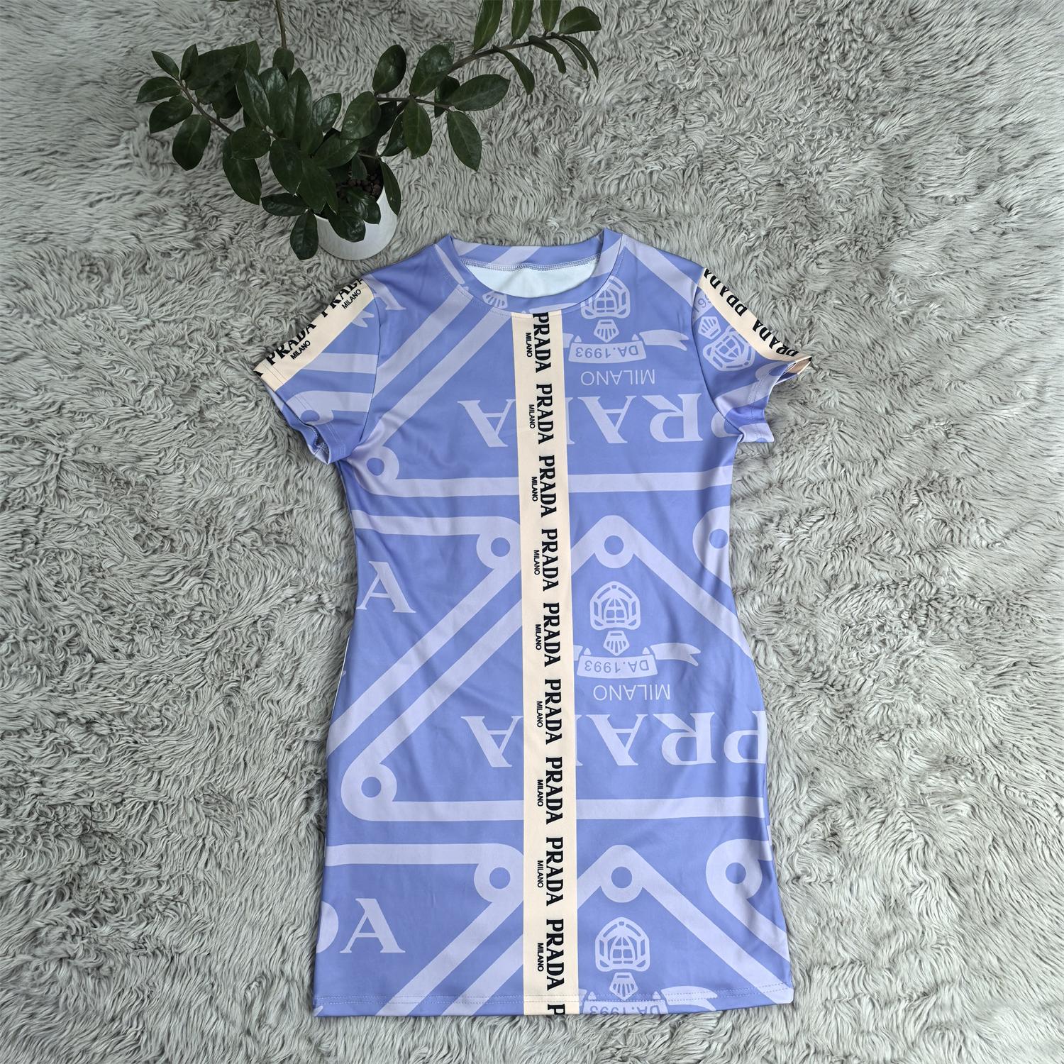 Women's Casual Chic Printed Bodycon Dress 22