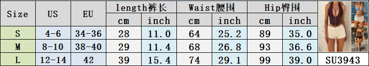 Women Sexy Ruffle Edge Wave Solid Shorts 11