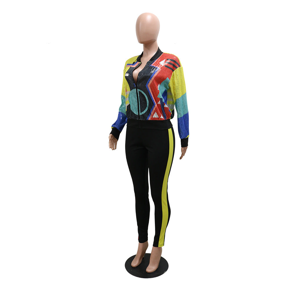 Women Long Sleeve Sequin Top 6