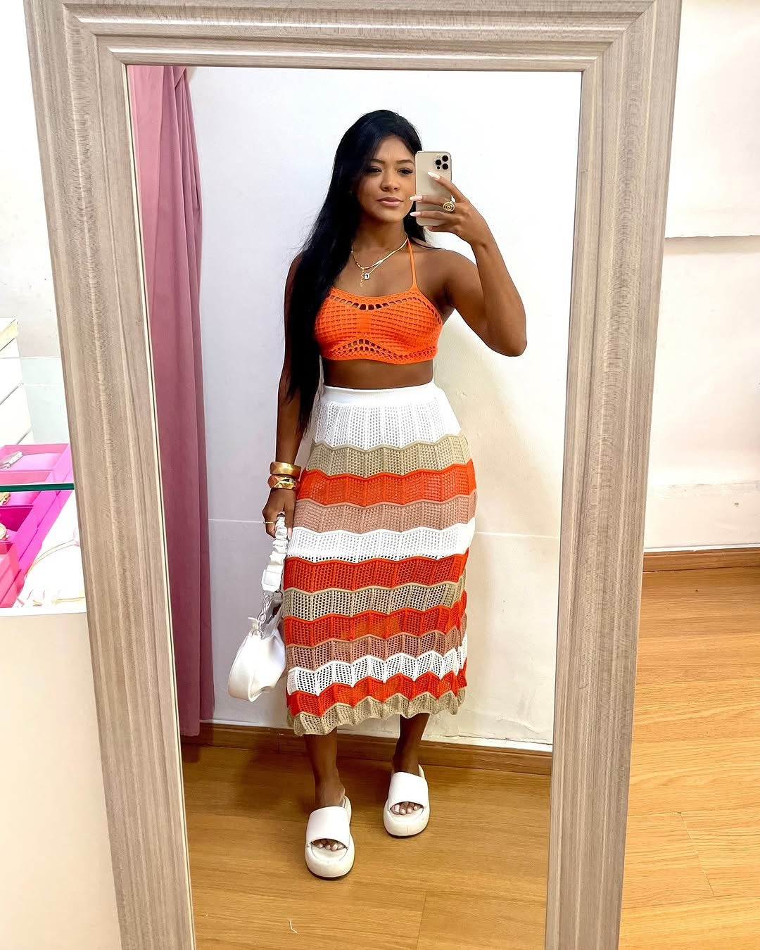 Casual Beach Bikini Cover-Up Colorful Women's Skirt 5