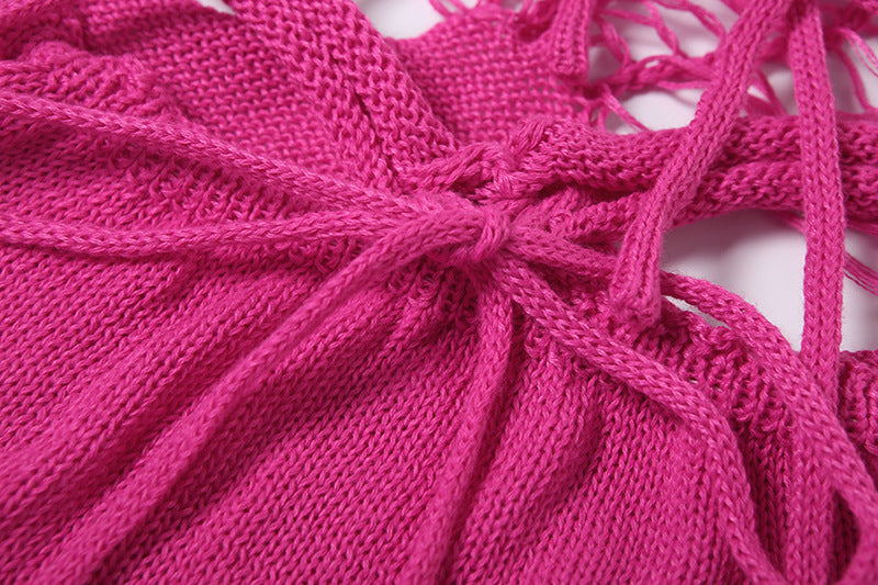 Spring Fashion Style Street Sexy Hollow See-Through High Waist Tight Fitting Low Back Jumpsuit 12