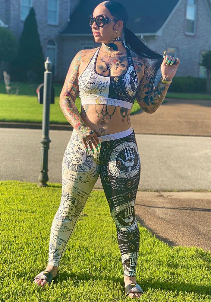 Women Summer Tank Top and Trousers Two-piece Set