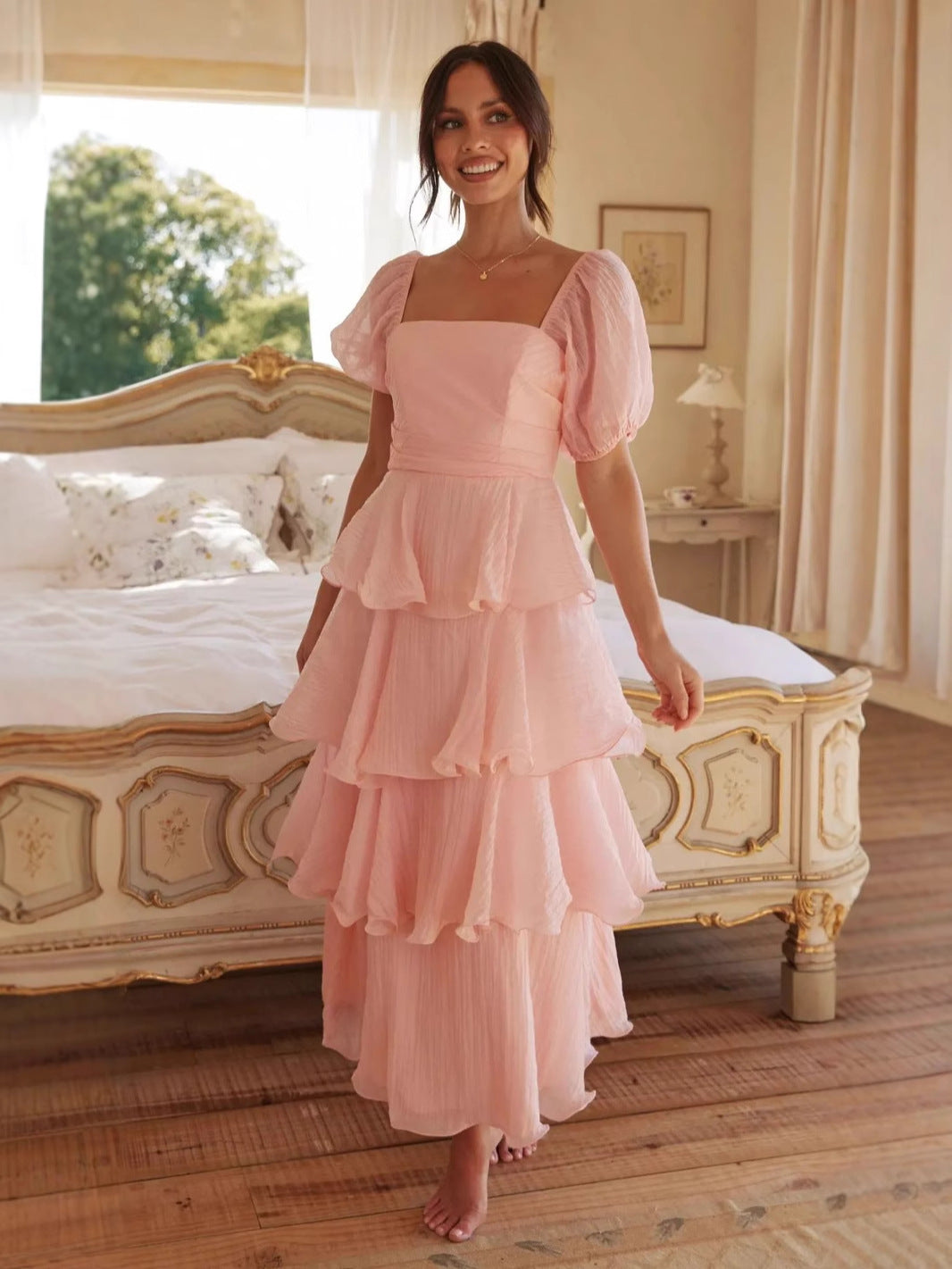 Sexy Summer Fashion Strapless Low Back Cake Dress 5