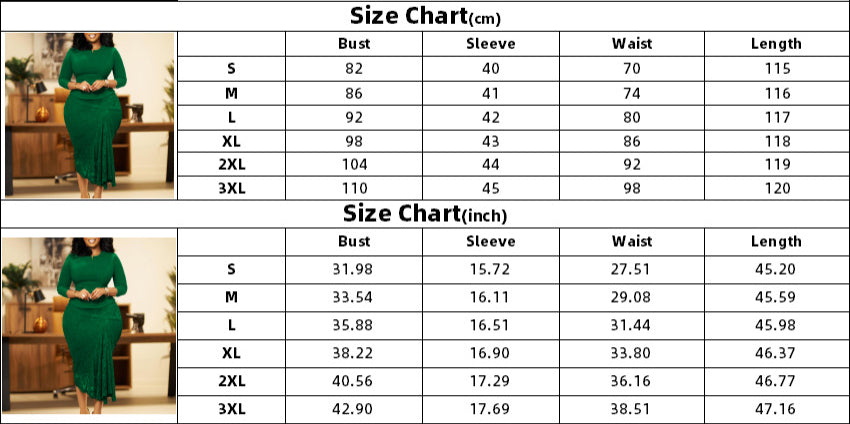 Women Spring Lace Patchwork African Dress 8