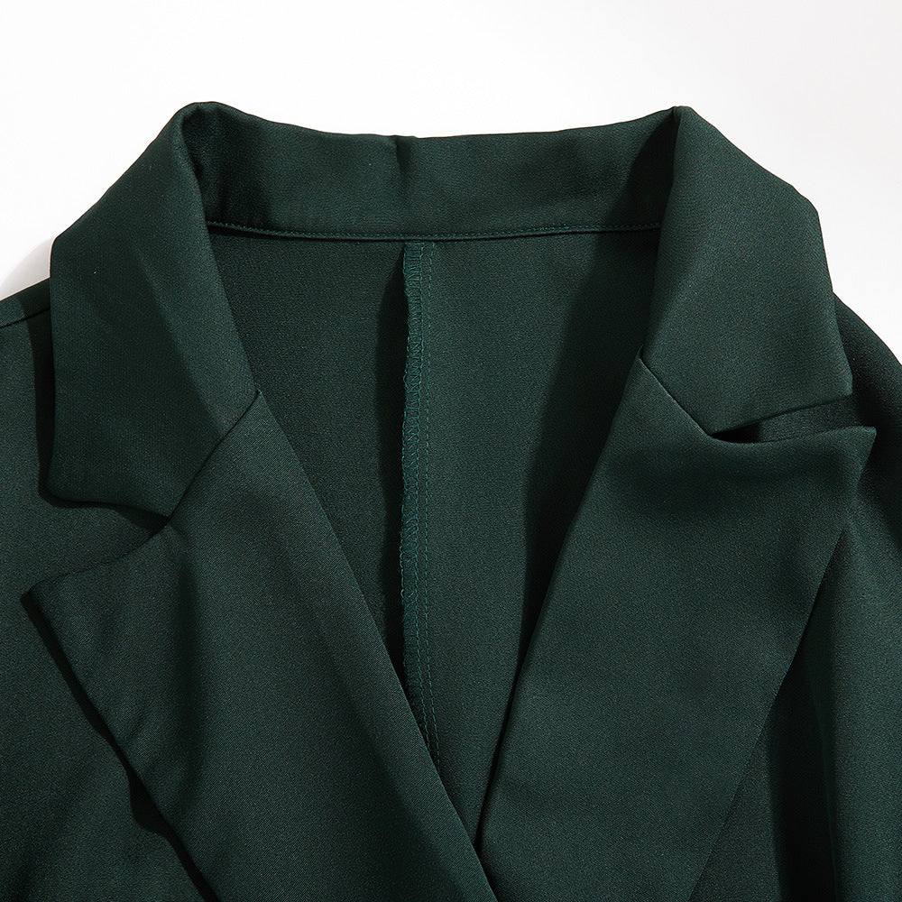 Spring Sexy See-Through Mesh Long Sleeve Double Breasted Slim Waist Chic Women Blazer Dress 39