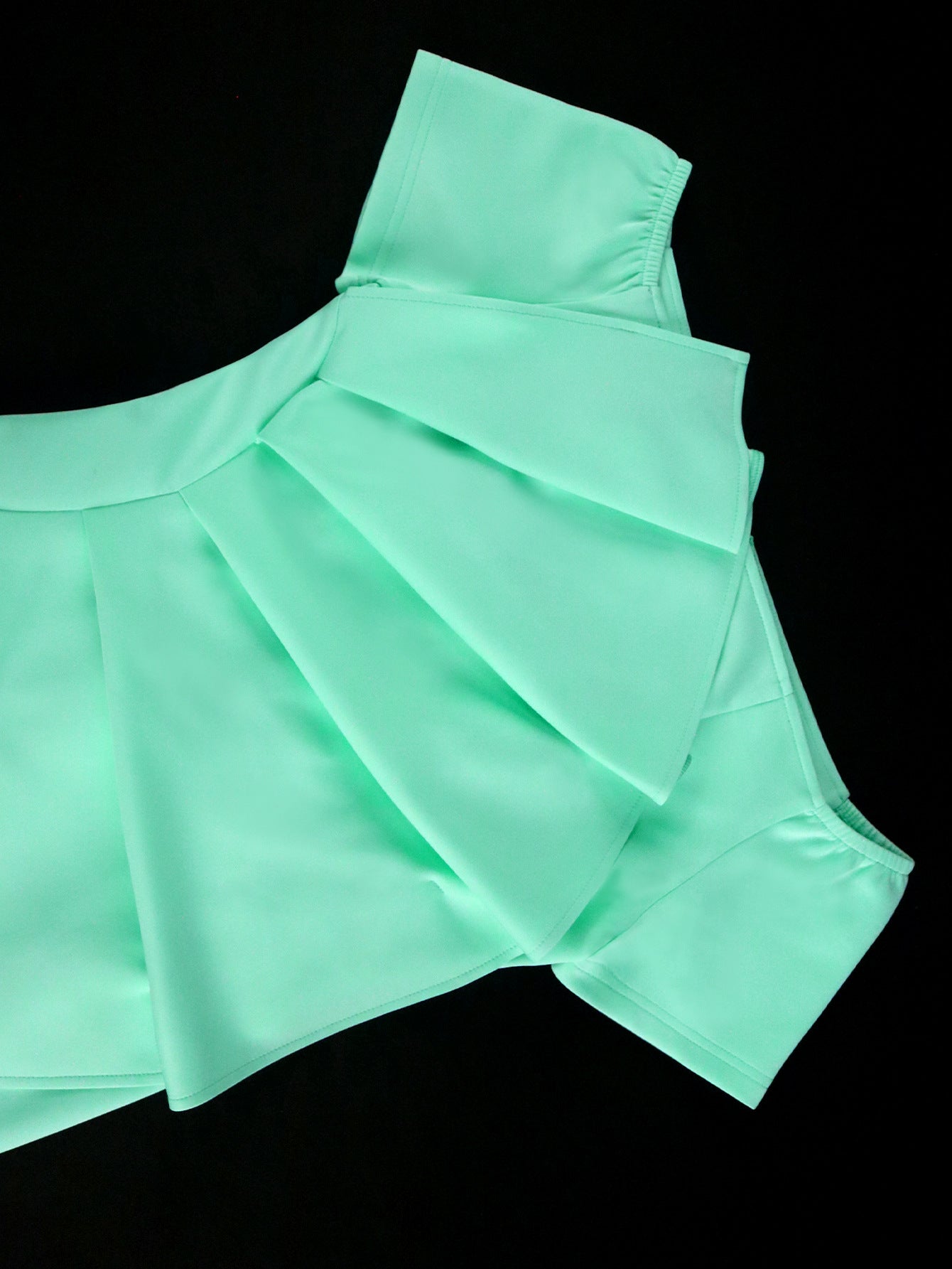 Pleated Off-Shoulder Sexy Dress Chic High-Waist Bodycon Party Gown 10