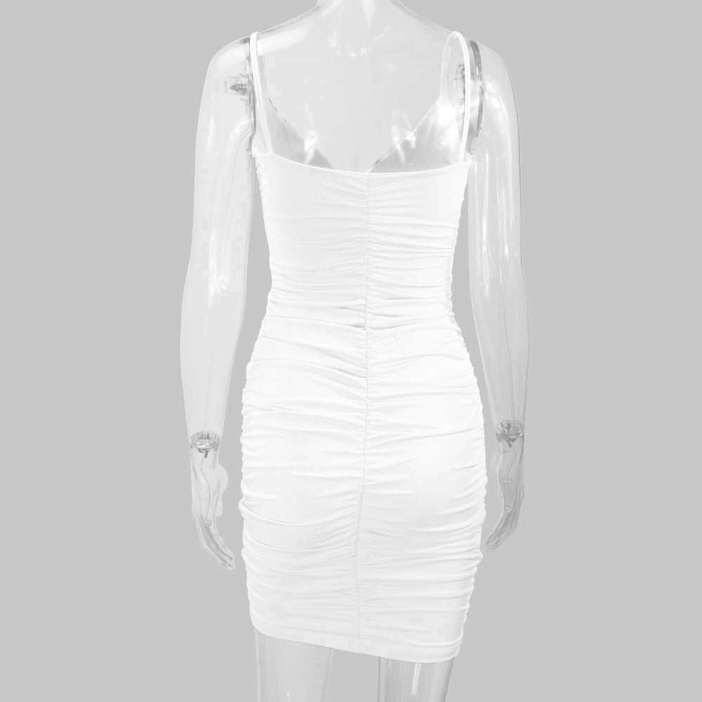 Women's Clothes Sexy Summer Style Straps V-Neck Bodycon Dress 39