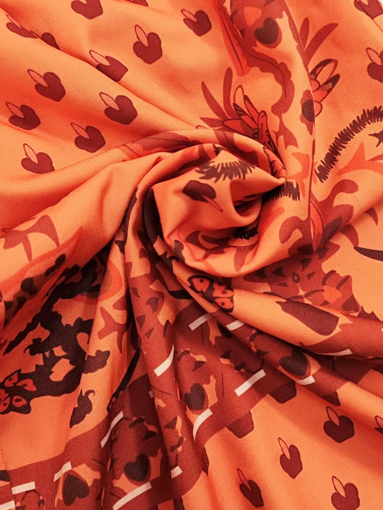 Women  Spring Summer Print Top and Wide Leg Pants Two Piece Set 10