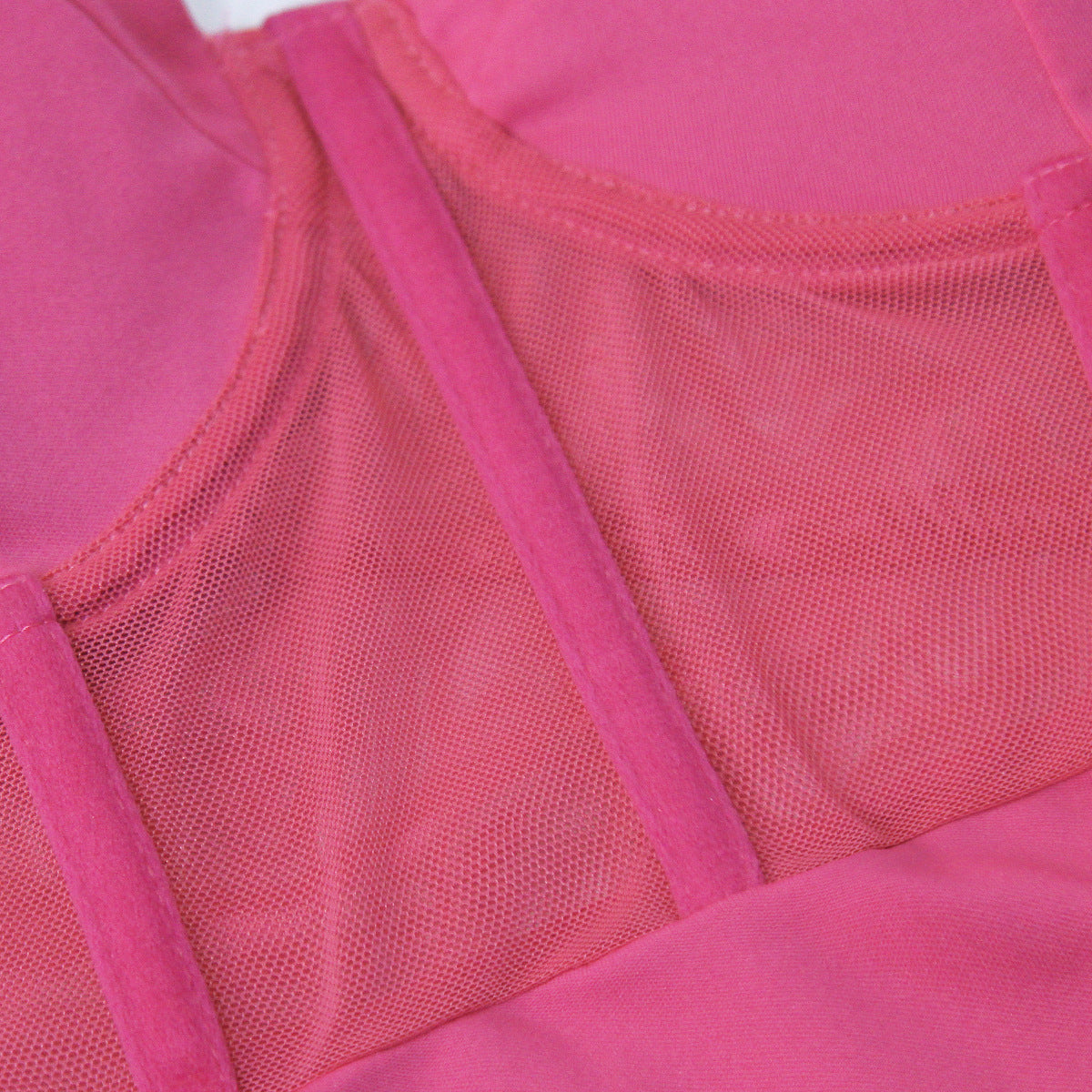 Sexy Patchwork Straps See-Through Underwire Herringbone Bodycon Dress 15