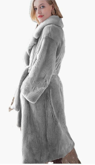 Women Faux furry Long Sleeve Jacket 20