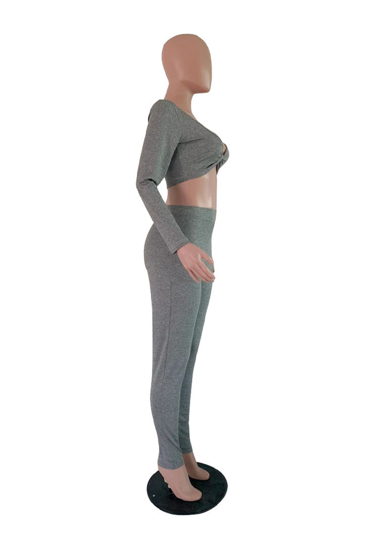 Women Casual Yoga Exercise Two Piece 12