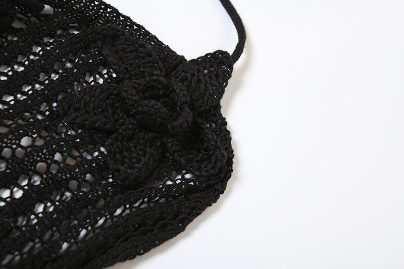 Spring Sexy Halter Neck Low Back Slim Flared Jumpsuit 29