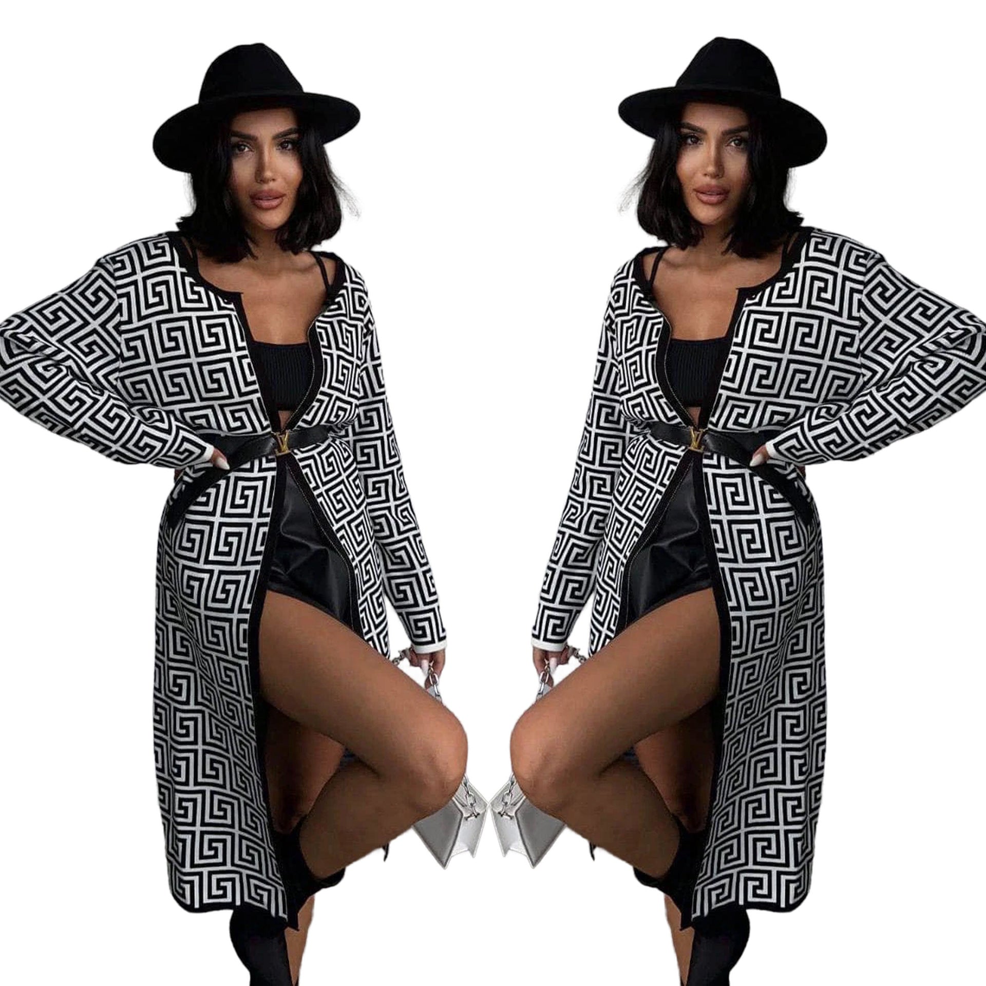 Women's Fashion Casual Long Knitting Shirt Loose Cardigan Sweater Jacket 8