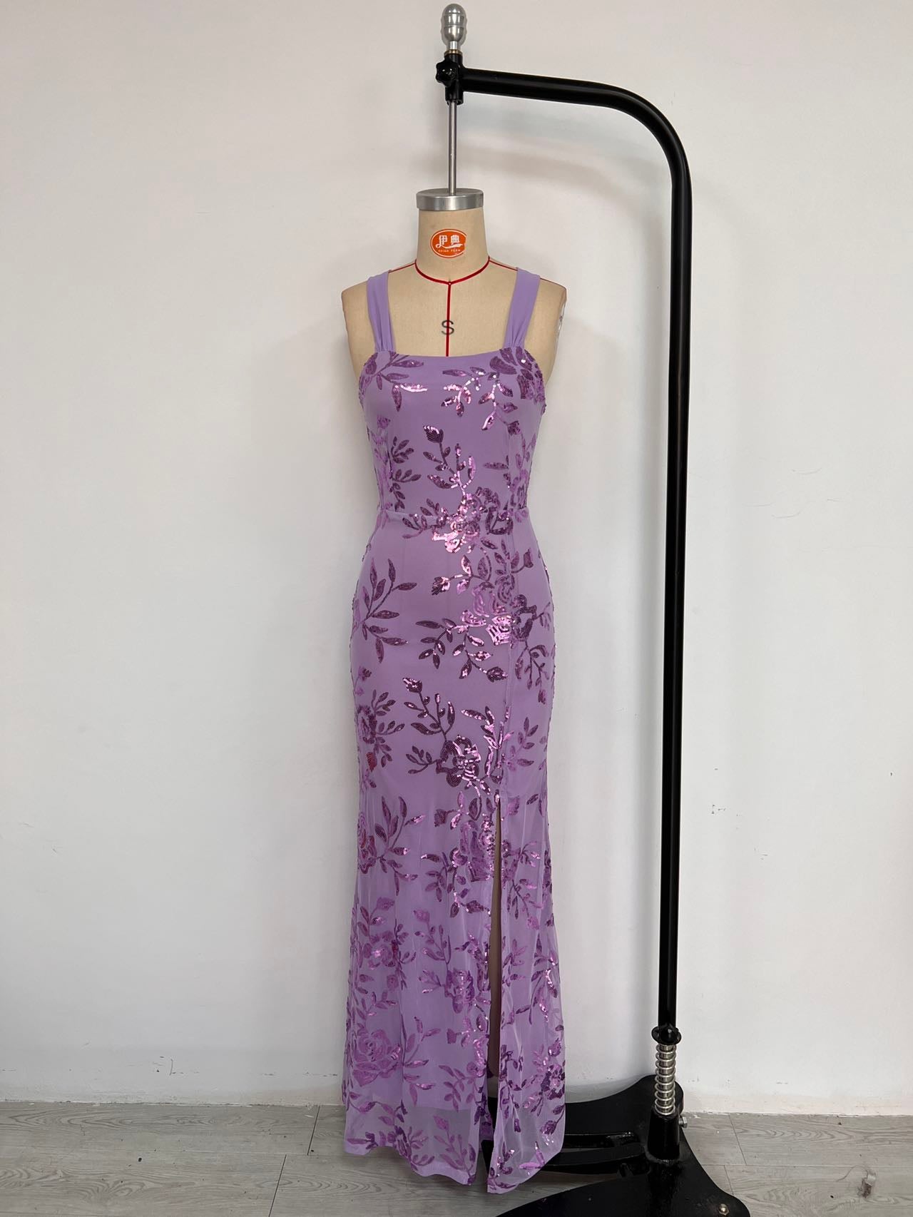 Spring Summer Fashion Sexy Sleeveless Low Back High Slit Gown 16