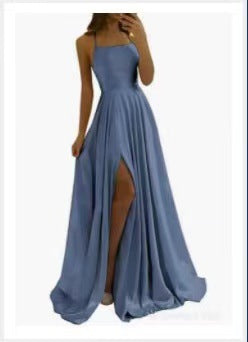 Women Bridesmaid Dresses Sexy Slit Prom Evening Dresses（Processing time need 3-6 days） 16