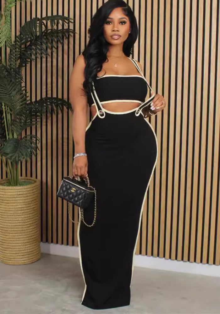 Women Tube Top and suspender skirt two-piece set