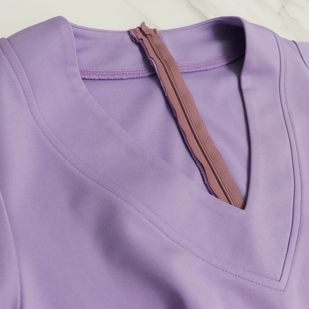 Chic Slim Fit Irregular Solid Color High Waist Women's Dress 16