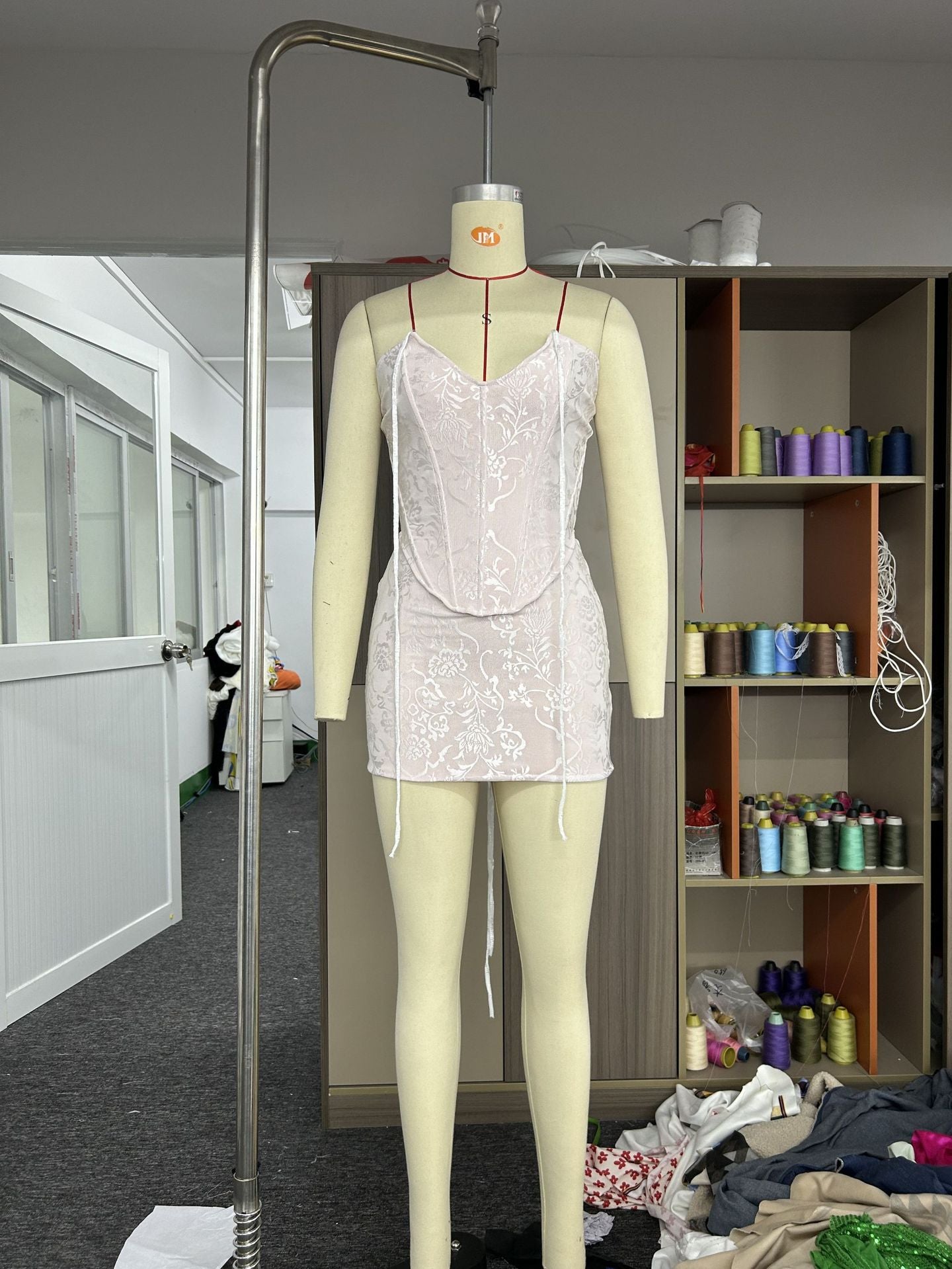 Women sexy irregular Halter Neck Top and Skirt two-piece set 11