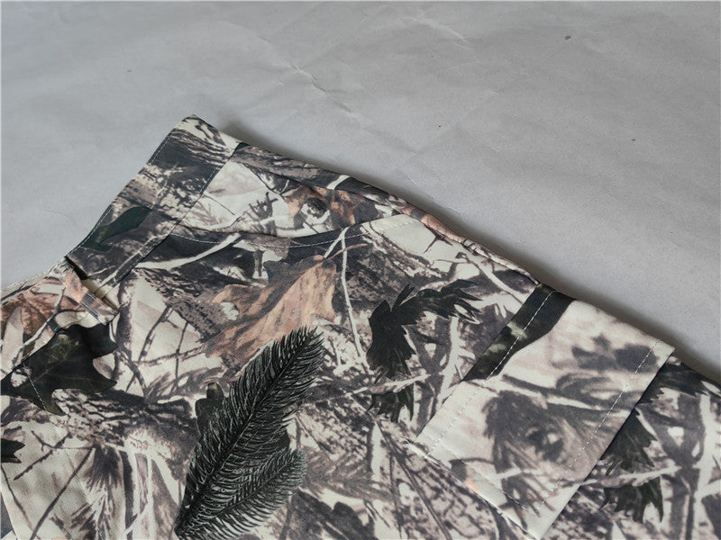 Women Summer Casual Loose Straight Leg High Waist Pocket Pant 16