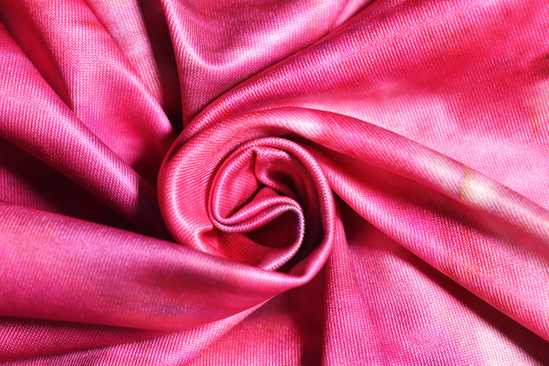 Women's Fashion Printed Sexy Hollow Long Sleeve Split Trendy Dress 15