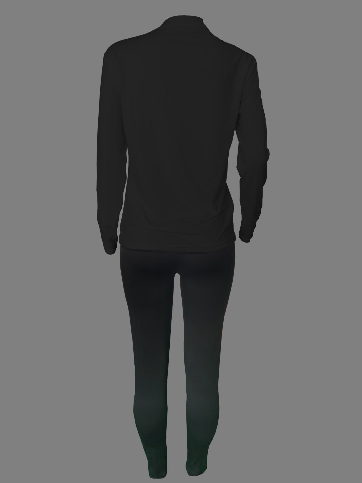 Plus Size Autumn And Winter Women's Print Style Casual Two-Piece Pants Set 14