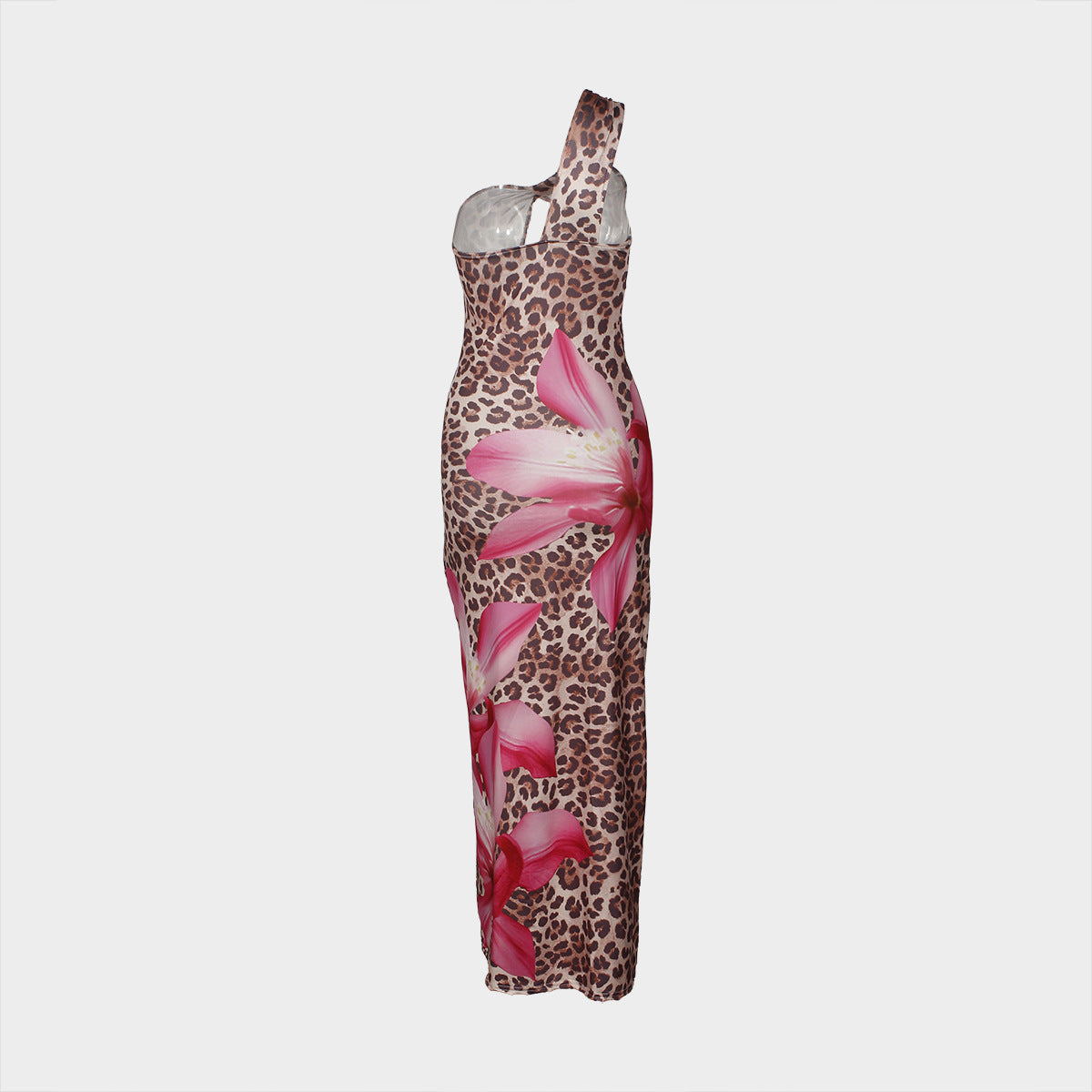 Women's Chic Leopard-Print Slim Sexy Low-Back Dress 8