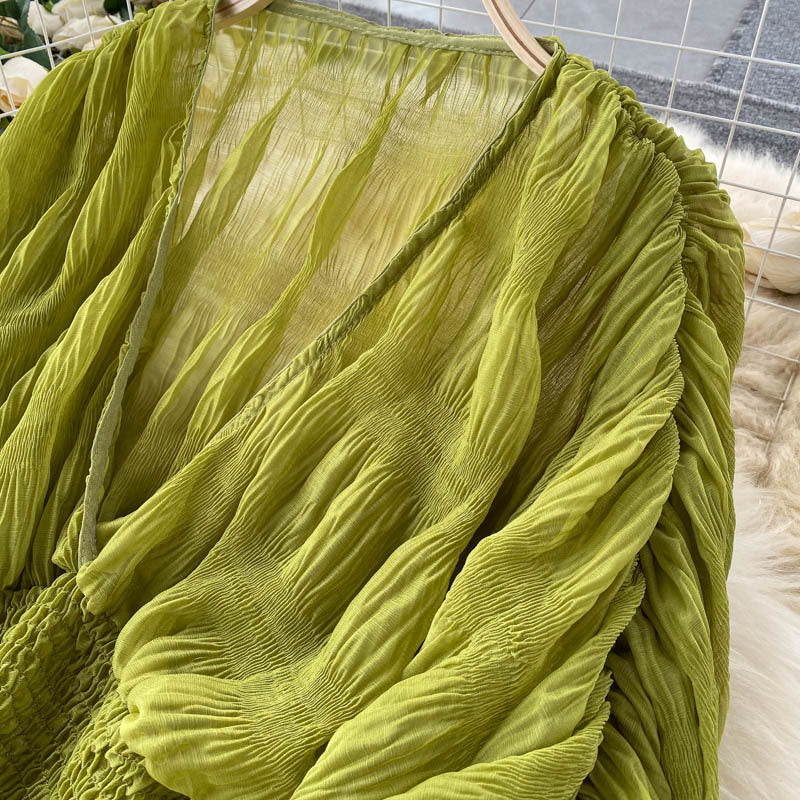 Women Pleated Crop Top 40