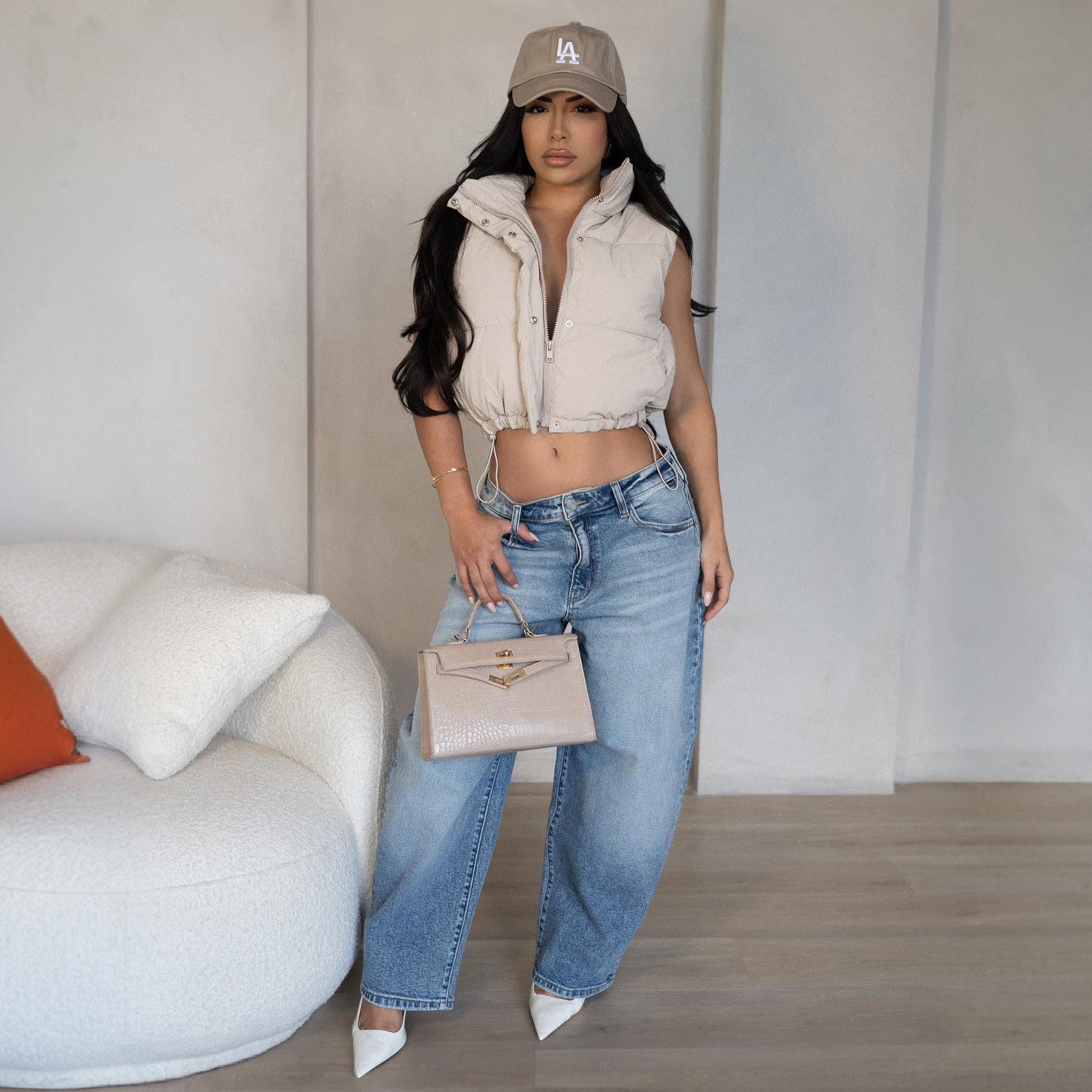 Autumn Fashion Solid Color Stand Collar Sleeveless Zipper Cotton-Padded Vest 13