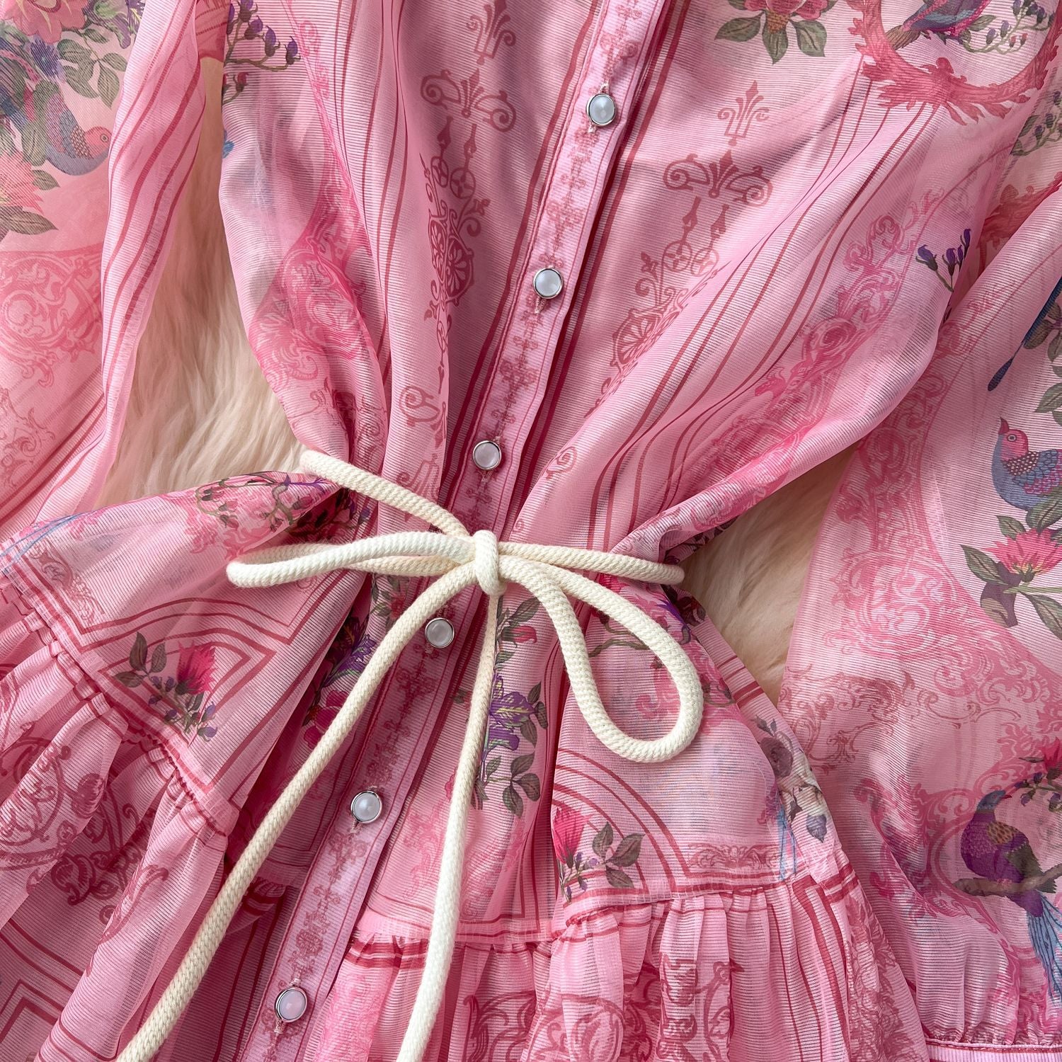 Women Vintage Print Maxi Dress 15