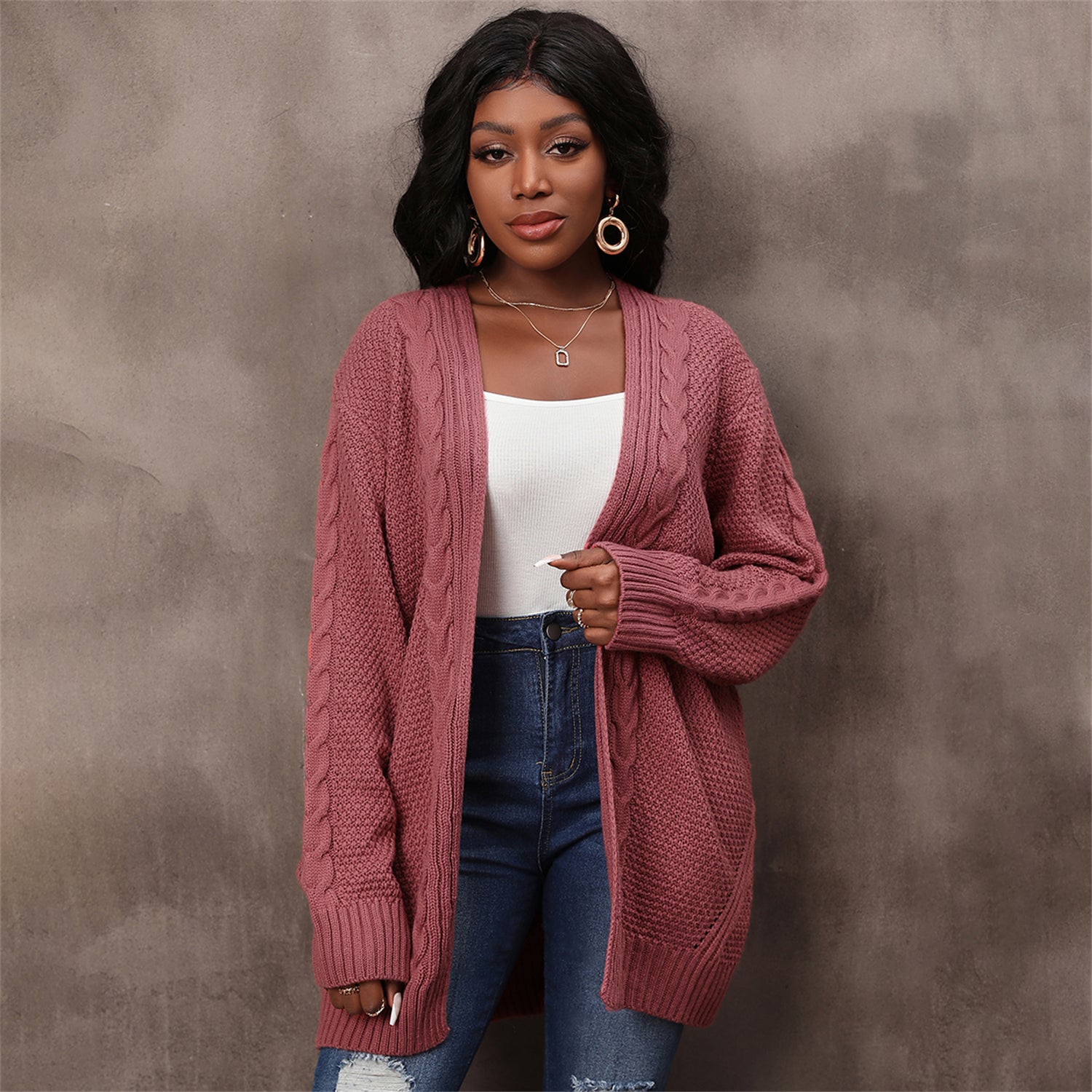 Women Long Sleeve Cardigan Sweater 6