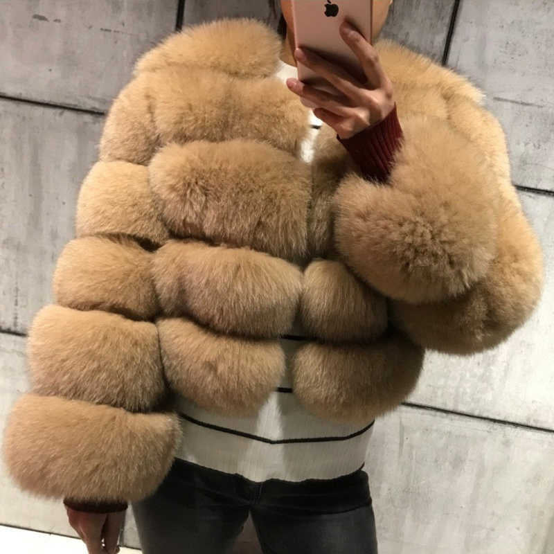 Women's Cropped Long Sleeve Fur Faux Fur Coat 28