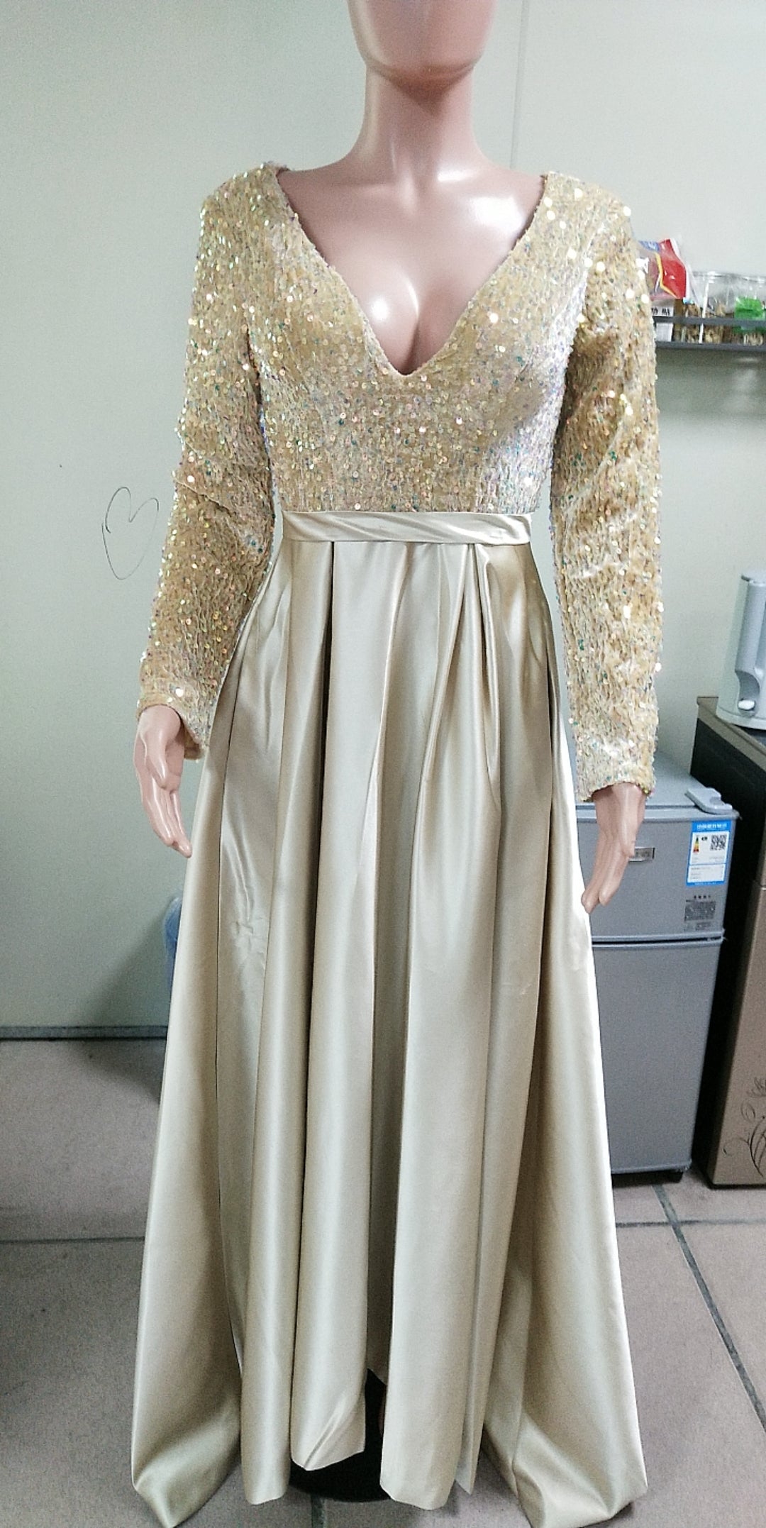 Spring Summer Party Dress Long Sequin Evening Dress（Processing time need 3-6 days） 21