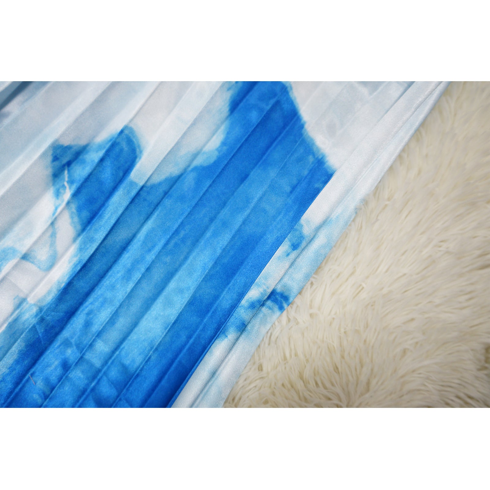 Fashion Women's V-Neck Print Pleated Casual Jumpsuit 24