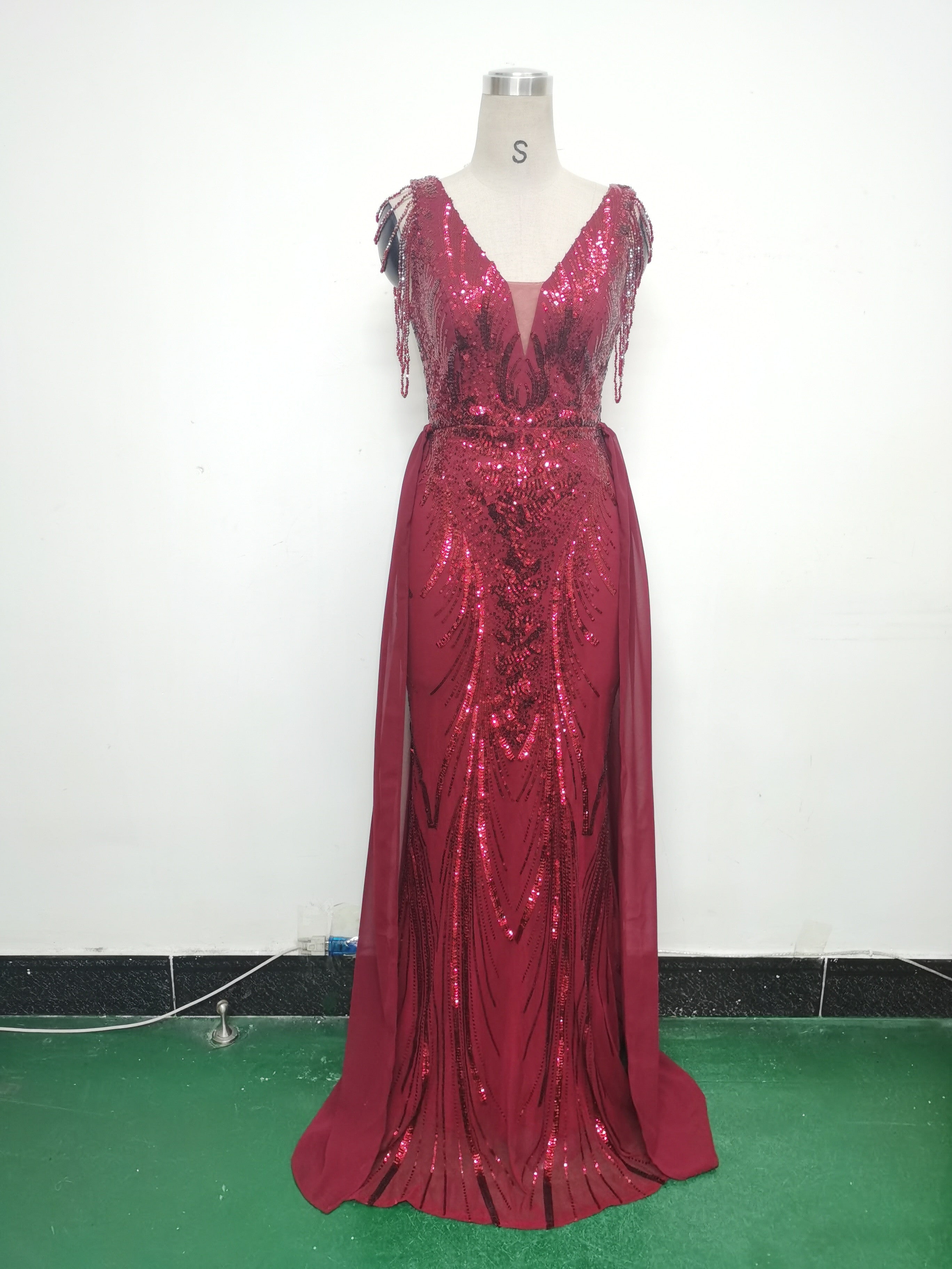 Sexy Rhinestone Chain Sequins Evening Dress 19