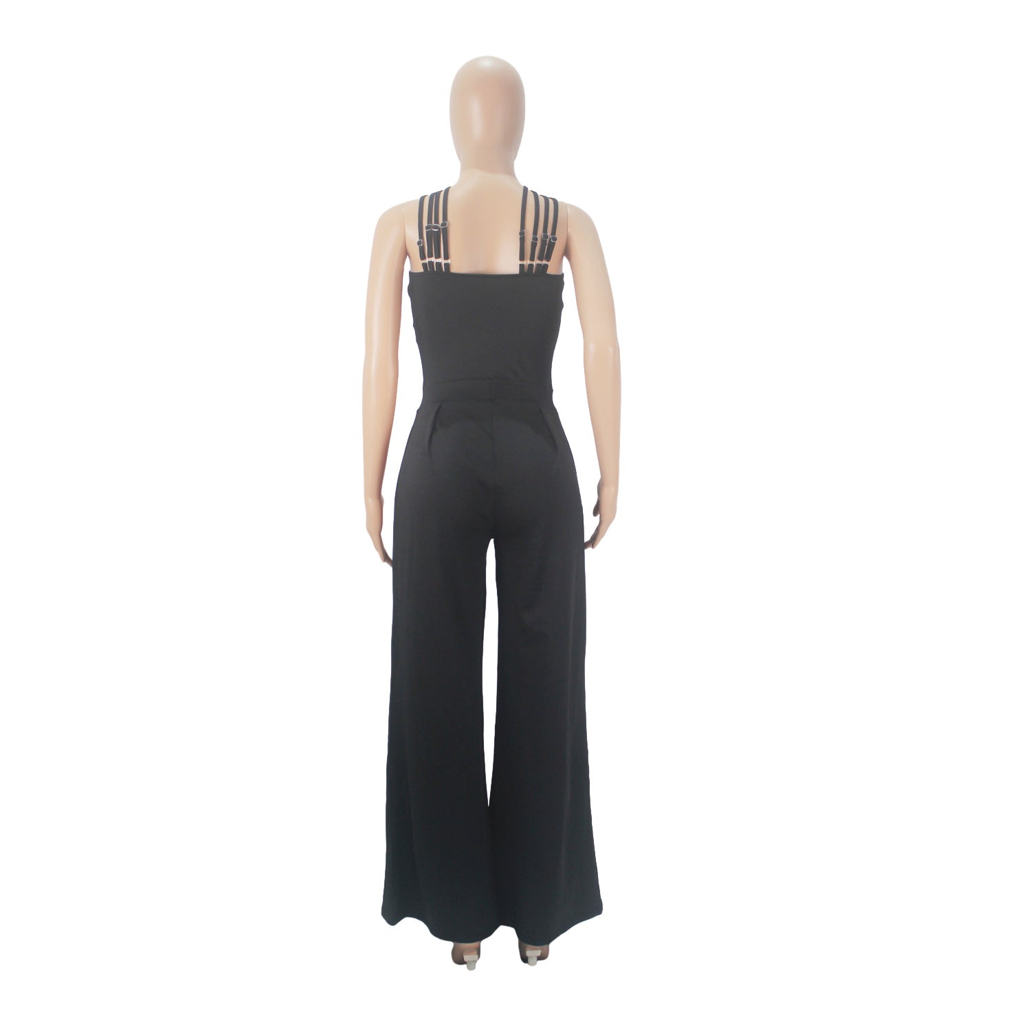 Women Sexy Crossover Wide Leg Jumpsuit 12